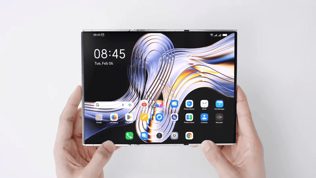 TECNO Released Triple-Fold Phone Under the Help of TIANMA